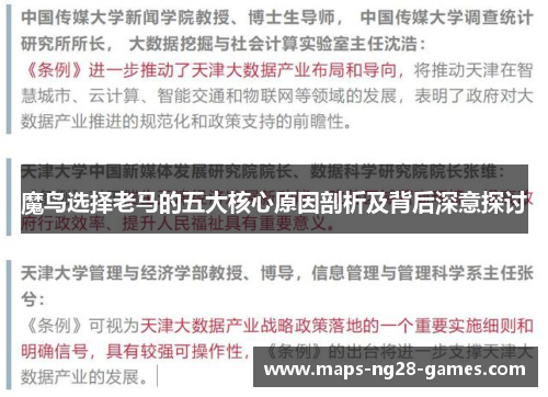 魔鸟选择老马的五大核心原因剖析及背后深意探讨
